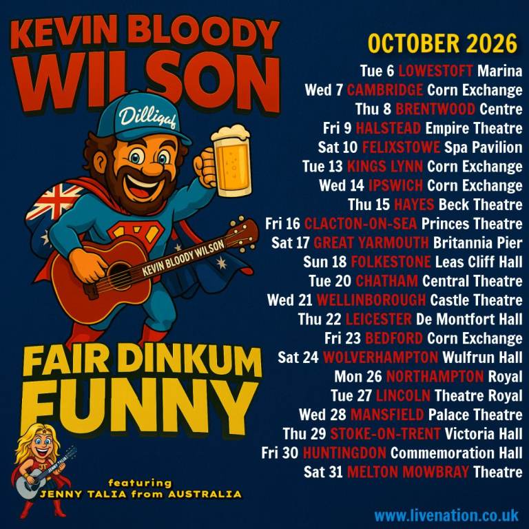 Kevin Bloody Wilson & Jenny Talia Tickets