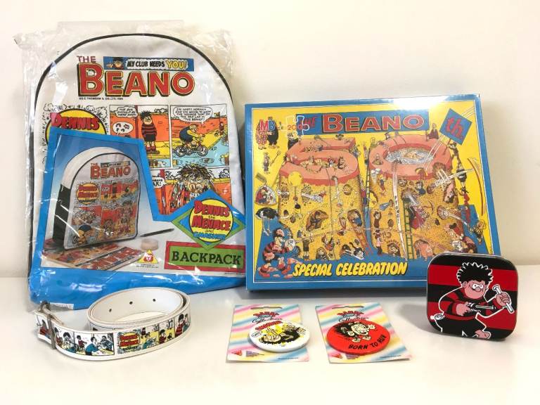 1988 Beano Dennis The Menace Still Sealed Merchandise Vintage Bundle Lot 1980's 80s