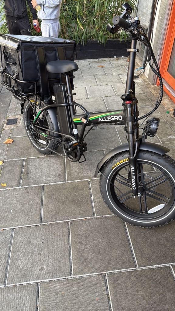 Allegro Electric Folding Bike – Black, Good Condition
