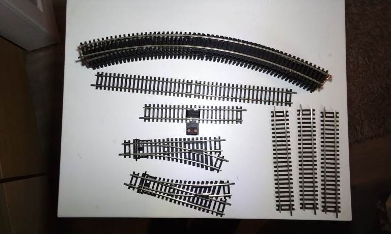Hornby nickel track including points 