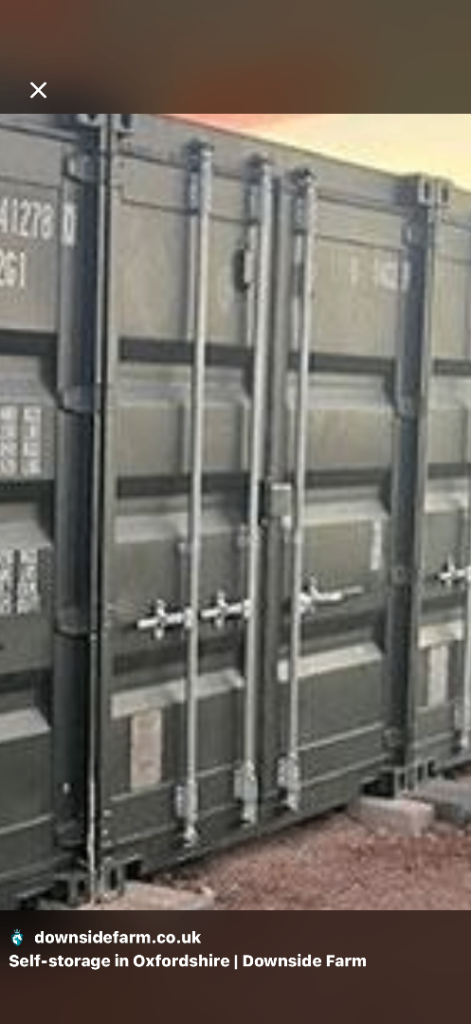 Secure garage storage space available near Didcot Parkway.