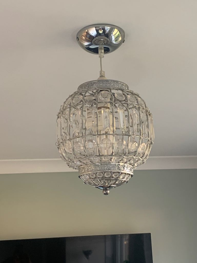 Chic Ceiling Light / Chandelier with Crystal-Effect Detail