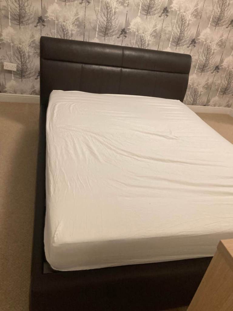 King size ottoman leather bed frame with DELIVERY 