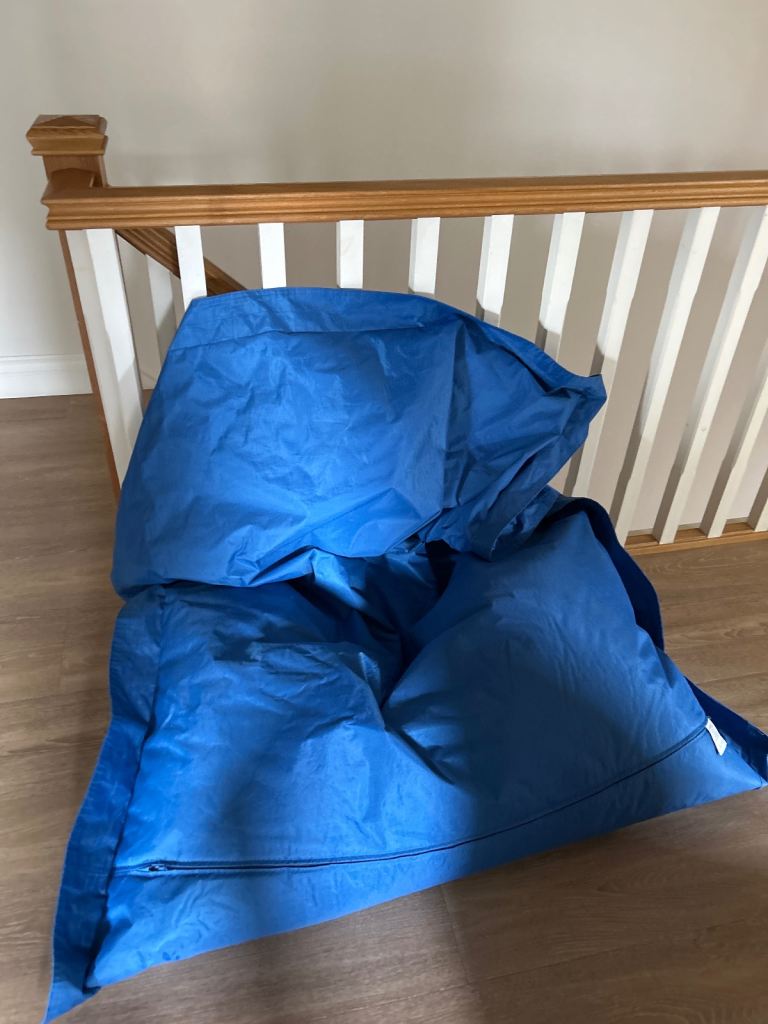 Blue bean bag