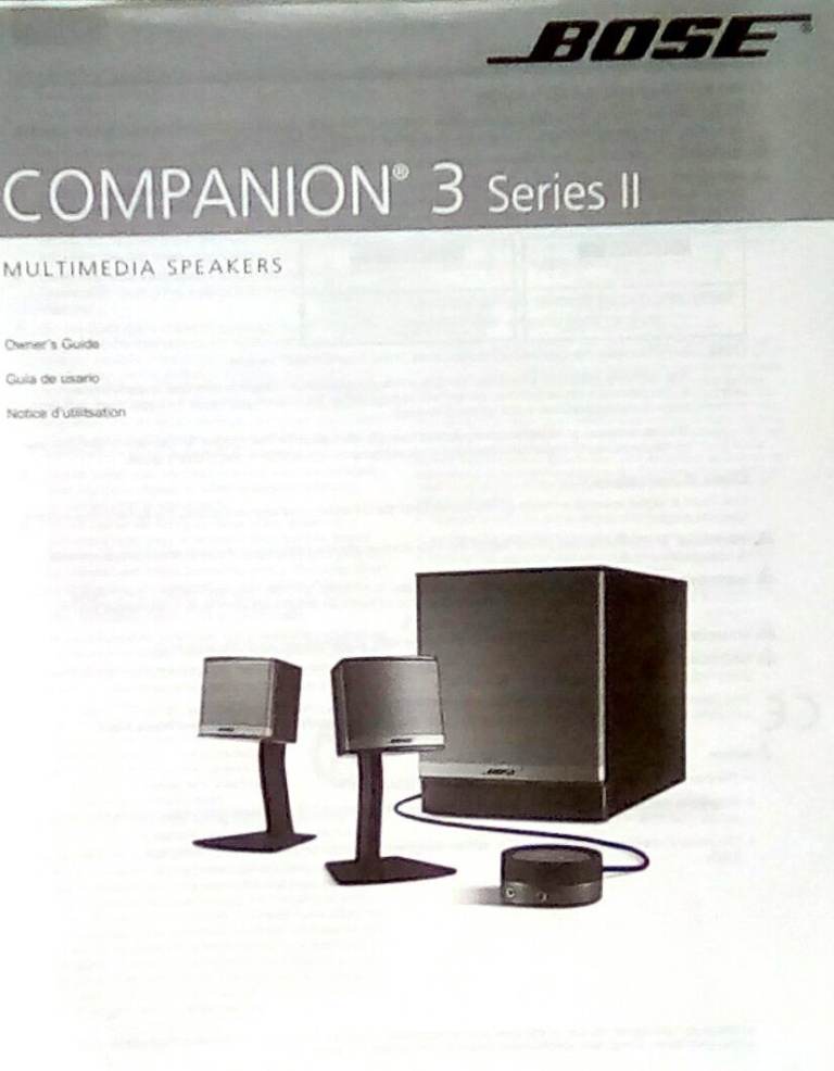 Bose Mutimedia Companion 3.    series 2