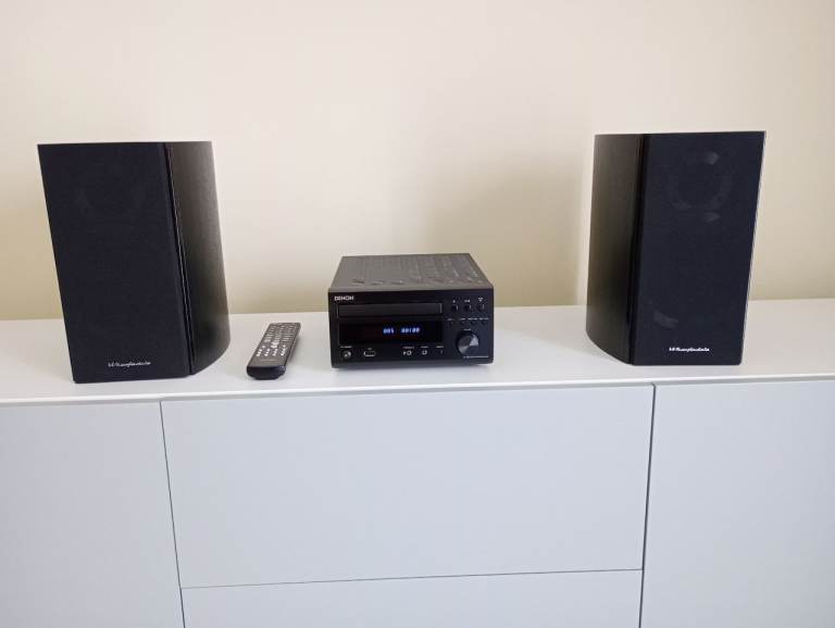 Denon RCD-M37DAB Micro Hi-Fi System with Wharfedale Speakers