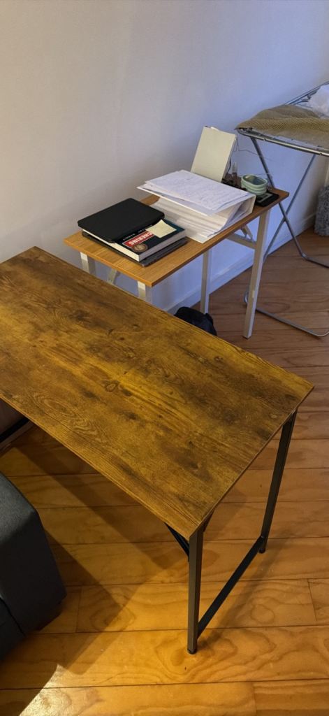 Wooden tables
