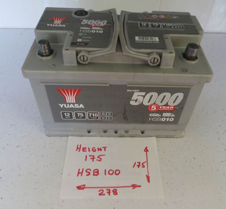 CAR VAN BATTERY YUASA HSB100 710 AMPS HEAVY DUTY ~ LOCATION FRIMLEY GU16 9YG