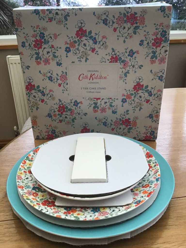 BRAND NEW:  Cath Kidston Clifton Rose 3 Tier Cake Stand