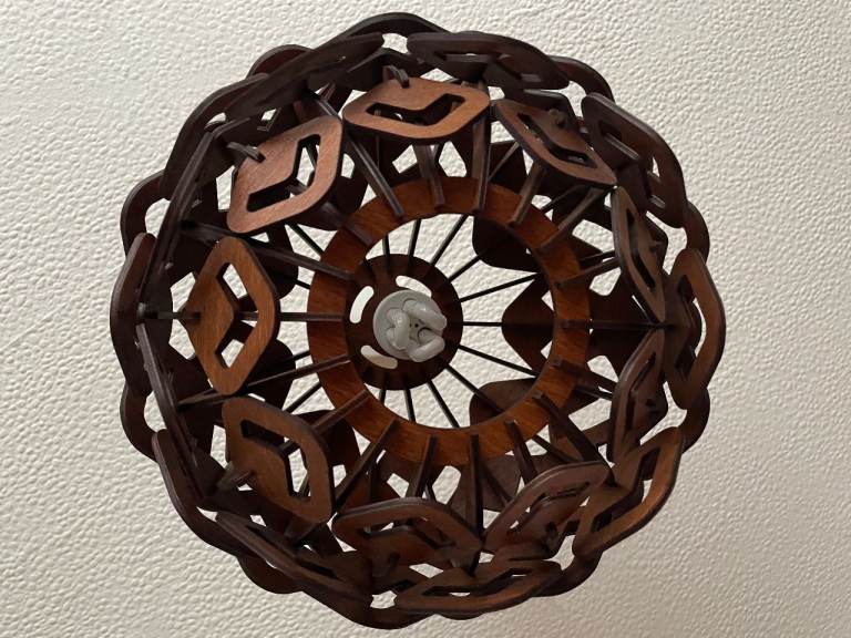 Pendant Ceiling Lamp Hand Made Statement Piece | Cosy Summer Lamp Shade B22/BC