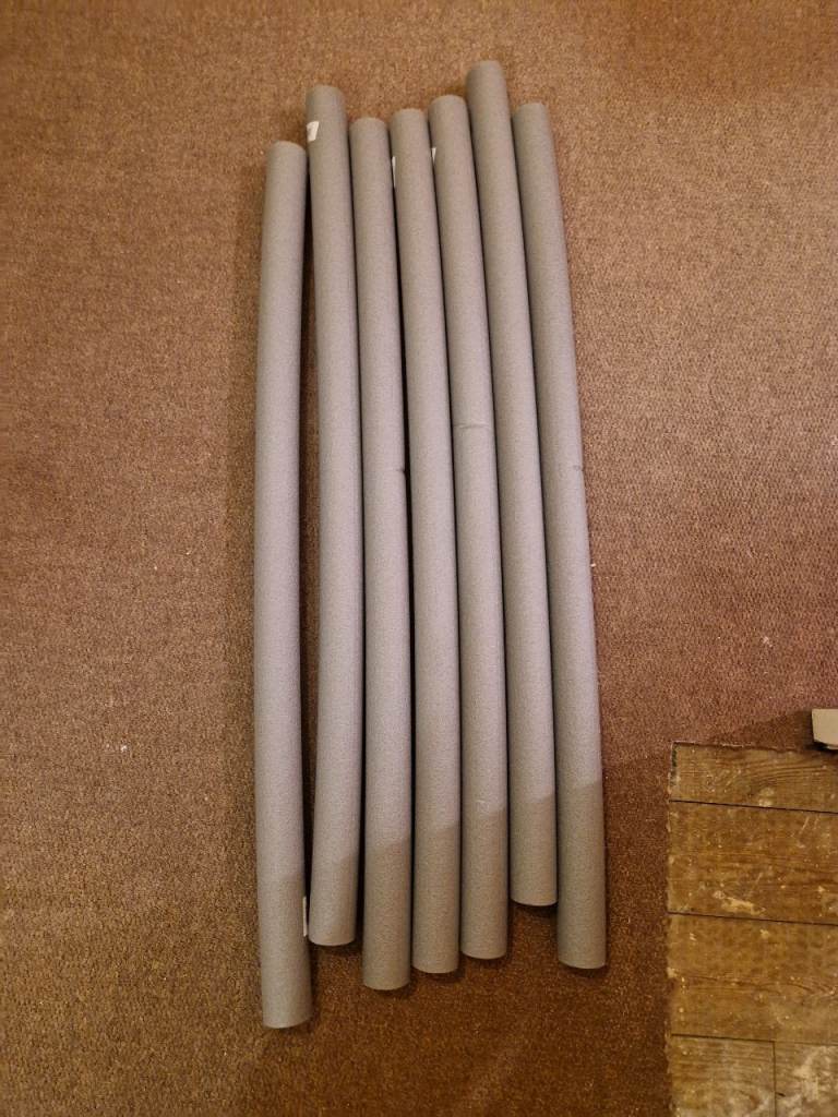 22mm Grey Pipe Insulation Foam Tubes – Good Condition