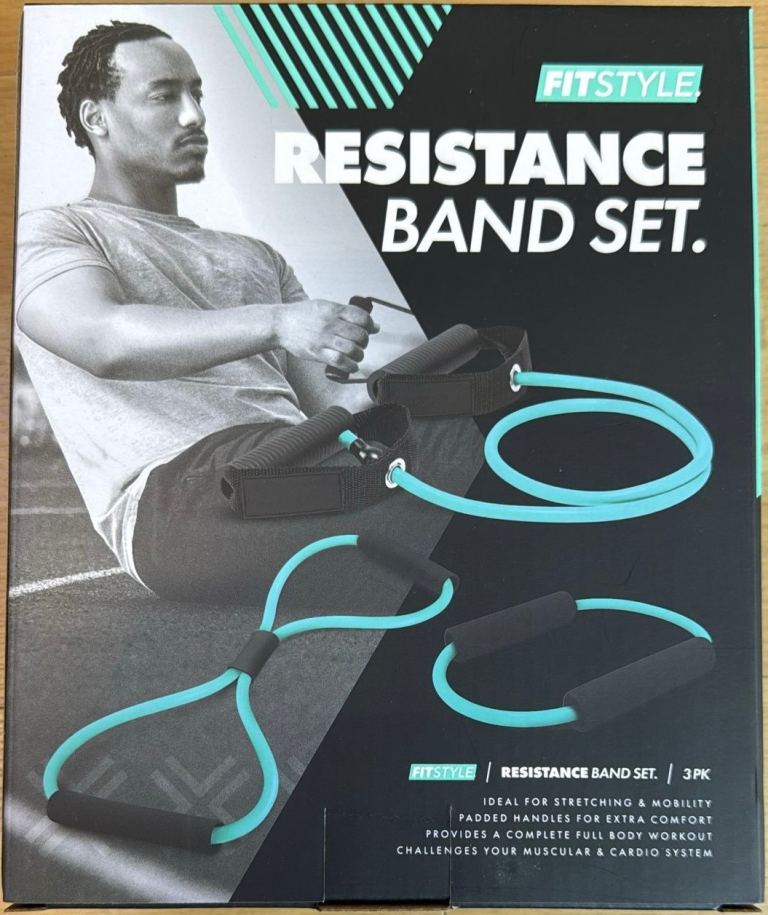 FITSTYLE Resistance Band Set – 3 Pack, Brand New