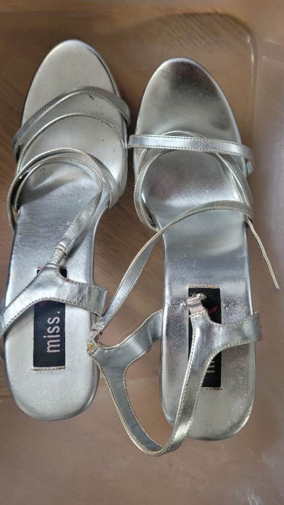 Silver High Heels