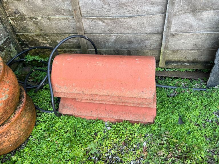 Used Terracotta Ridge Tiles – Ideal for Repairs or Garden Projects