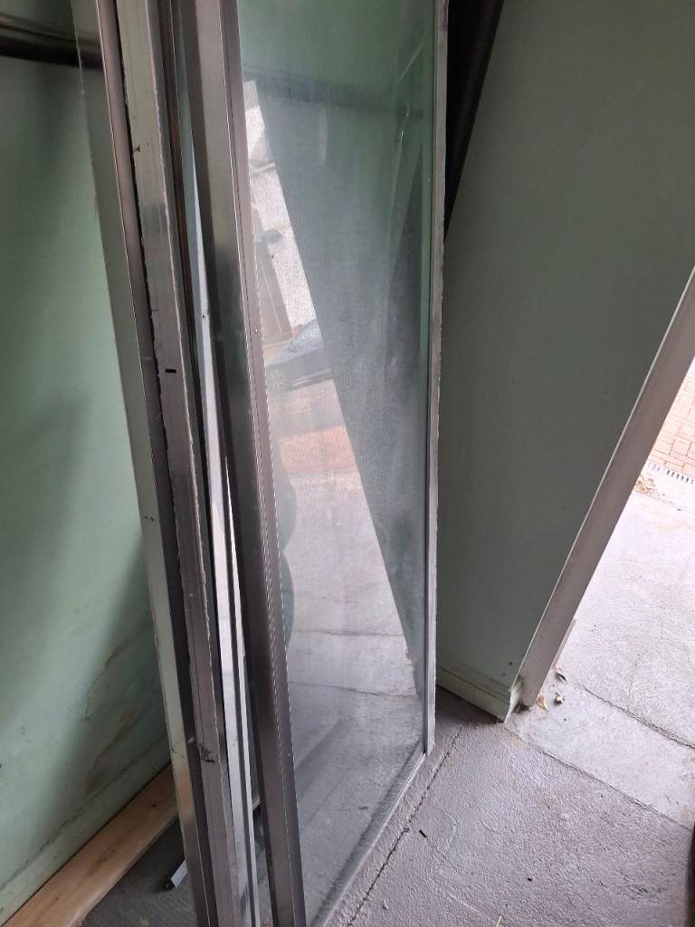 Good Condition Shower Screen with Silver Frame