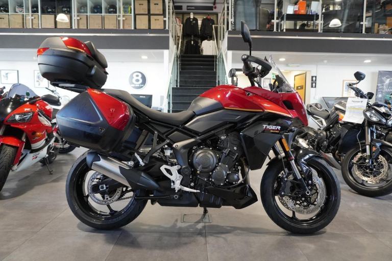 Triumph Tiger Sport 800 Tour, 2026, Carnival Red. IN STOCK NOW Only £12895. 