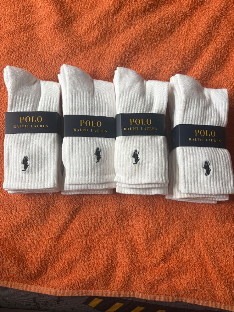 Polo Ralph Lauren athletic crew socks 12 pairs 