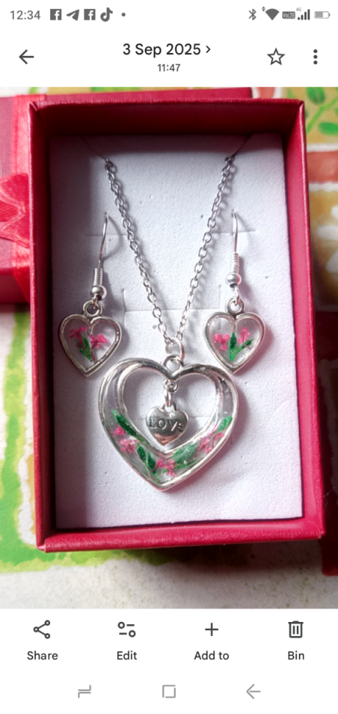 Handmade Necklace and Earrings set