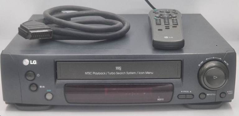 LG N311 VHS VCR Video Cassette Recorder Player NTSC Playback Remote Tested