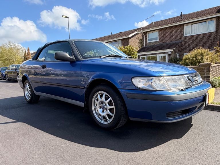 Saab 93 2ltr auto, petrol, convertible, 1998, blue , sport 