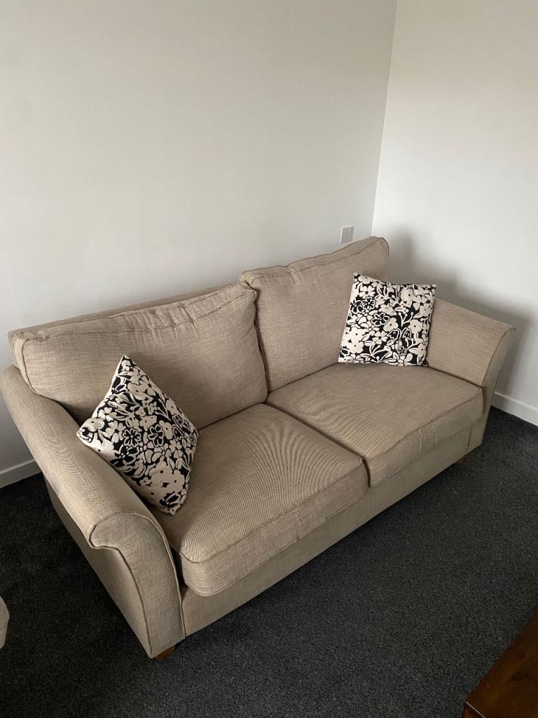 Free beige NEXT sofa and cream armchair both very good condition 