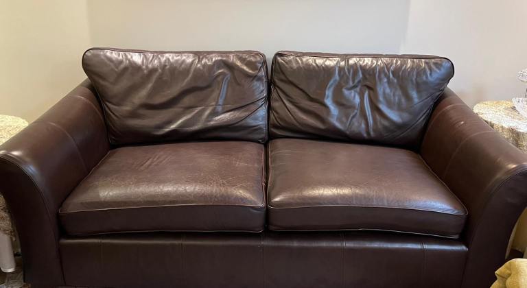 1x Leather Sofa 3x armchairs for sale 