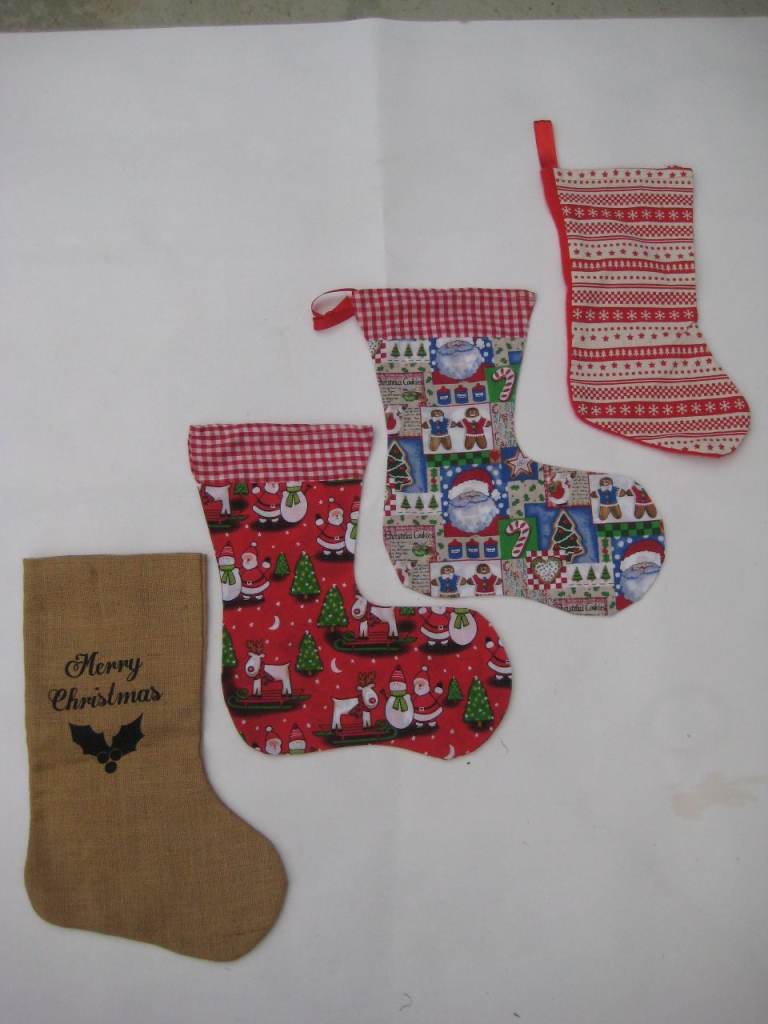 4 Medium Size Christmas Stockings for £2.00