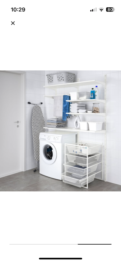 IKEA jonaxel storage combination / white drawers