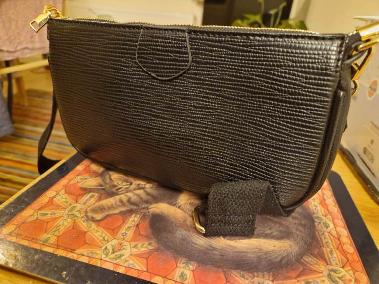 Small faux leather Black Handbag Brand New without Tags