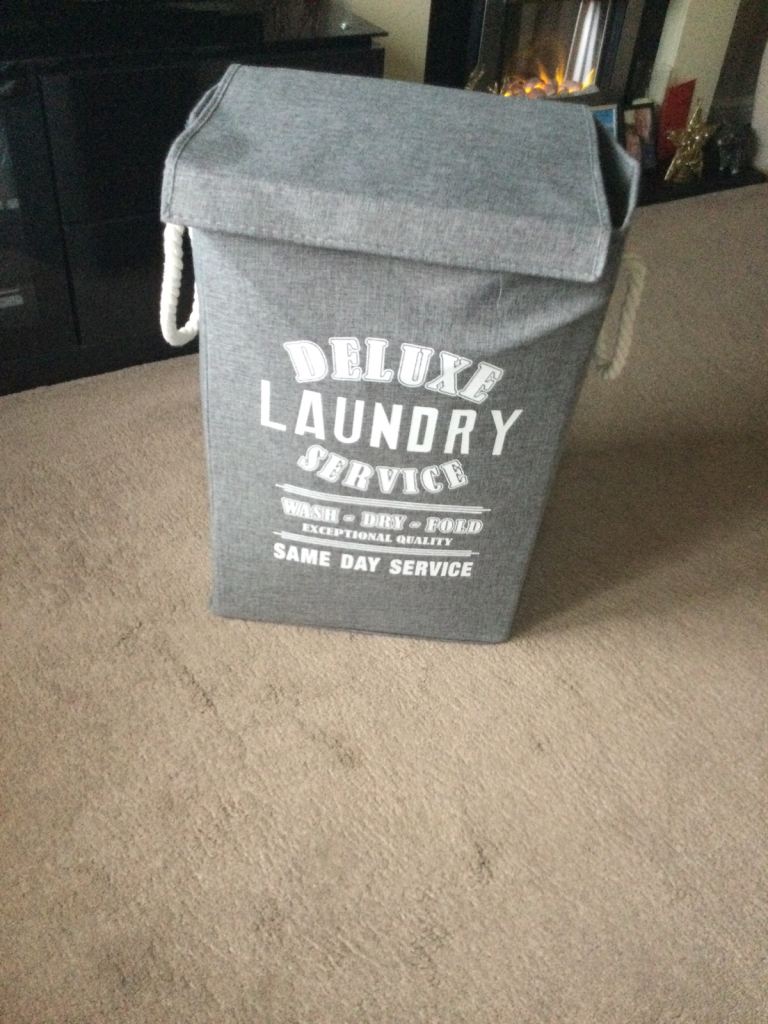 image for Large canvas laundry basket.