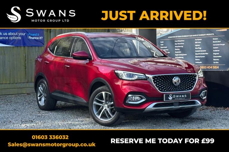 MG MG HS 1.5 T-GDI Exclusive Red Auto Petrol 2021