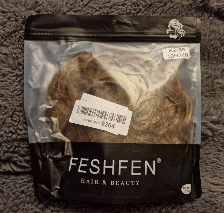 FESHFEN Hair & Beauty Synthetic Hair Scrunchie – Shade 10H24B (H2‑55)