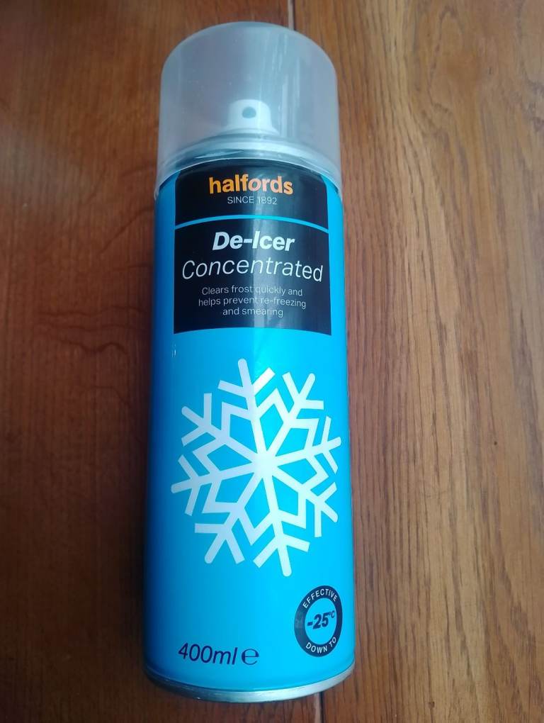 Halfords De-Icer Unused,Minus 25, Collect Belper DE56 