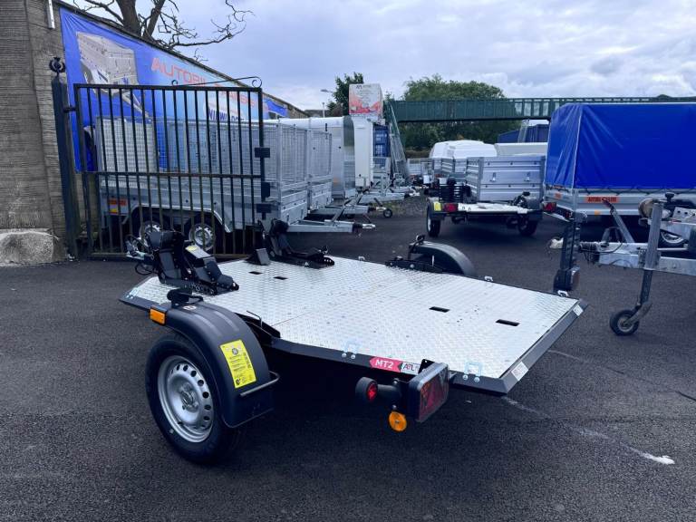 Brand new Lorries motorcycle/ motorbike trailer foldable tiltbed 750kg