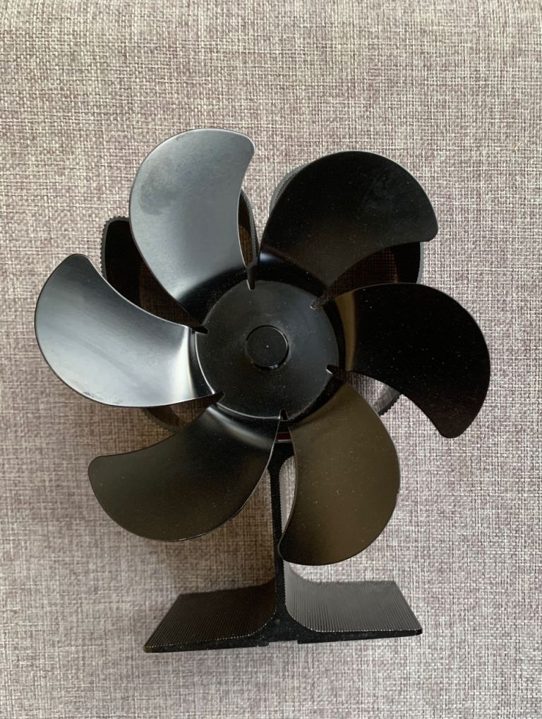 6 Blade Heat Powered Stove Top Fan