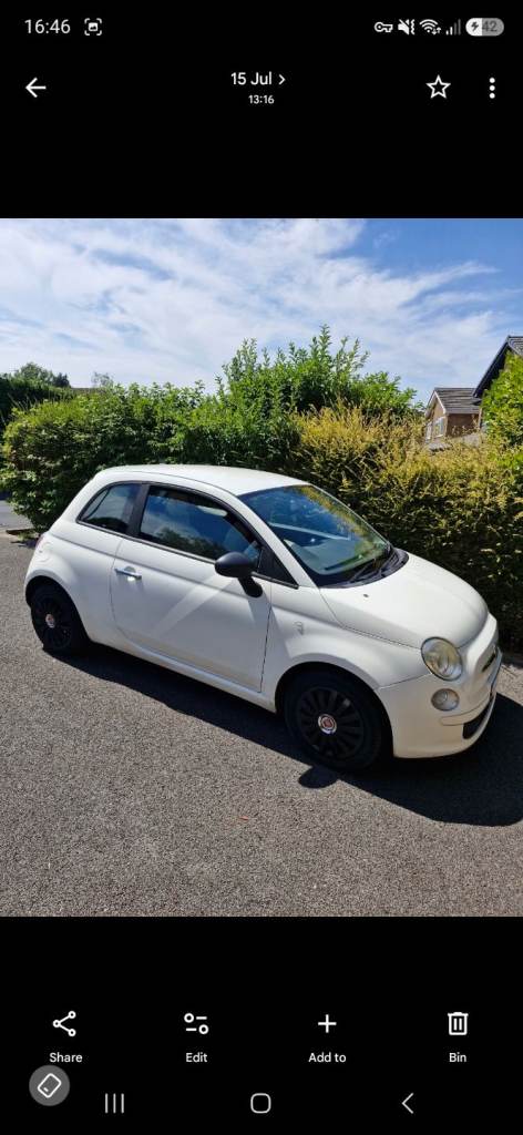 Fiat, 500, Hatchback, 2009, Manual, 1242 (cc), 3 doors