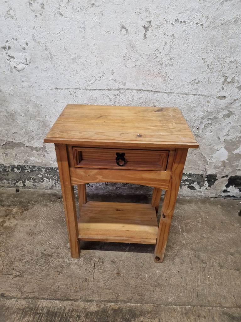 Mexican pine side table