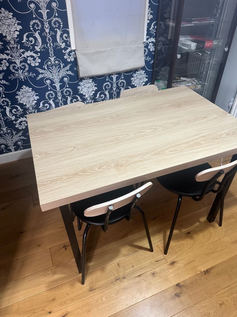 Table and 4 chairs