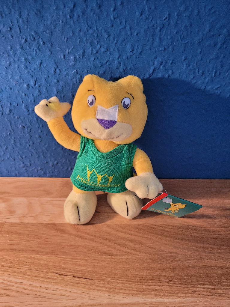 Kit the Kat plush soft toy, mascot of the 2002 Manchester Commonwealth Games