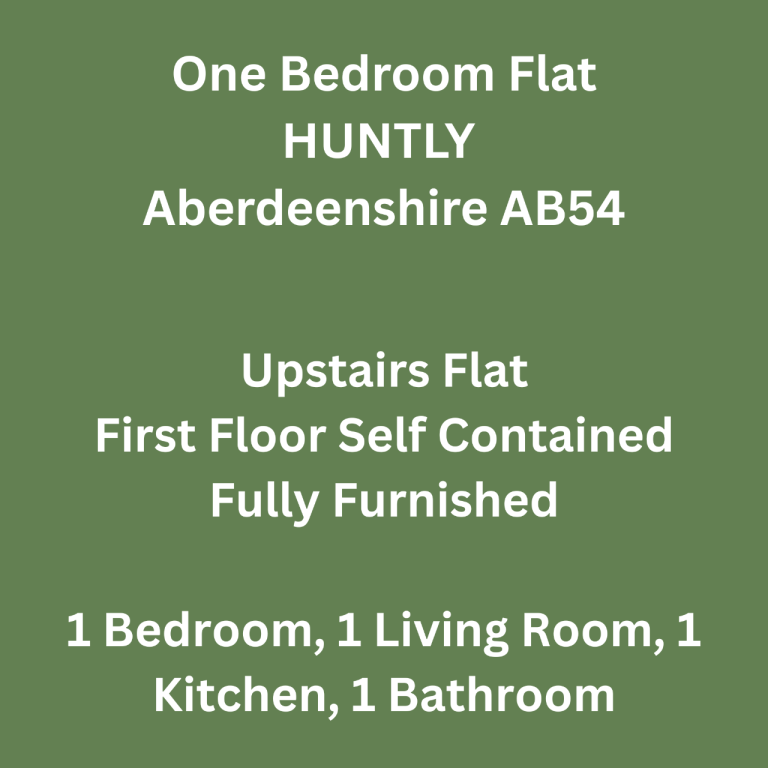 One Bedroom Flat in HUNTLY For RENT
