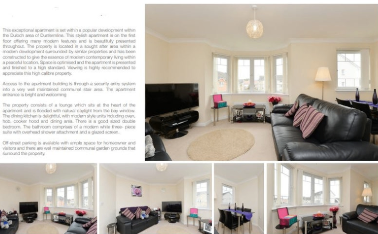 Fully Furnished Luxury one bed flat - Duloch Park