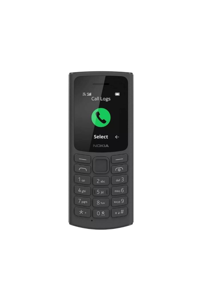 NEW - Nokia 105 4G TA-1378 128MB Dual SIM Big Button Unlocked Mobile Phone - Black