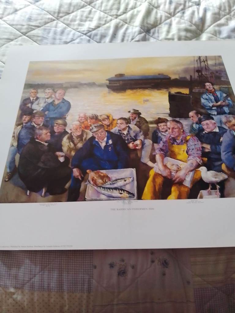 ROBERT LENKIEWICZ OPEN EDITION PRINT OF "THE BARBICAN FISHERMEN 