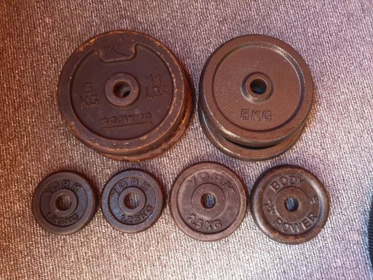 Weight Plates.  27.5kg.