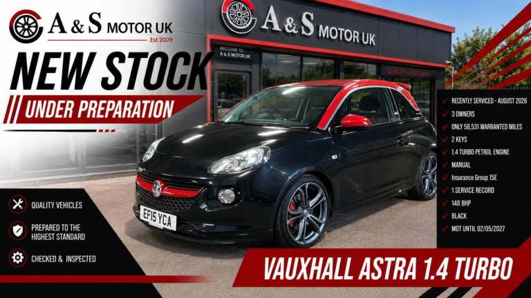 VAUXHALL ADAM 1.4 i Turbo S 2015