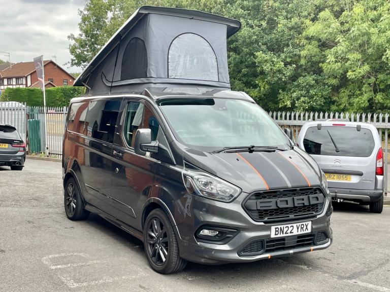 2022 Ford Transit Custom 2.0 EcoBlue 185ps Low Roof Sport Auto Camper with Pop Top PANEL VAN Dies...