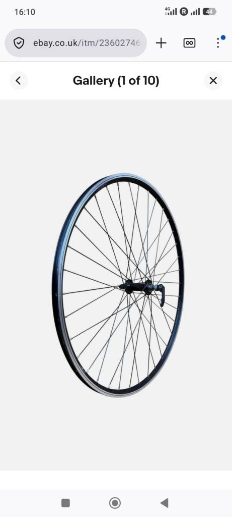 Baldy's bike replacement front wheel rim