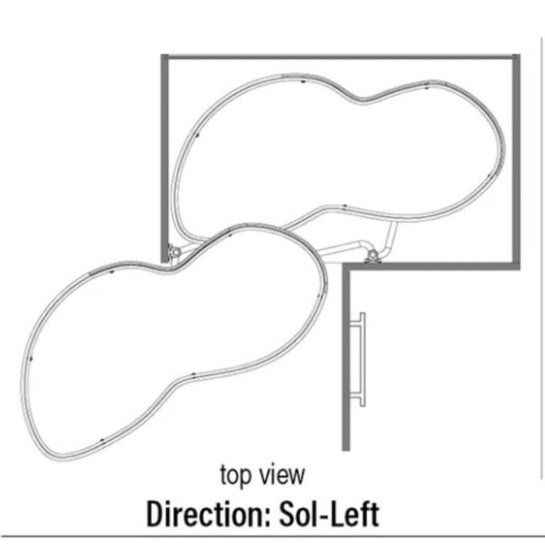 Starax S3103 turn board secret corner shelf unit x1