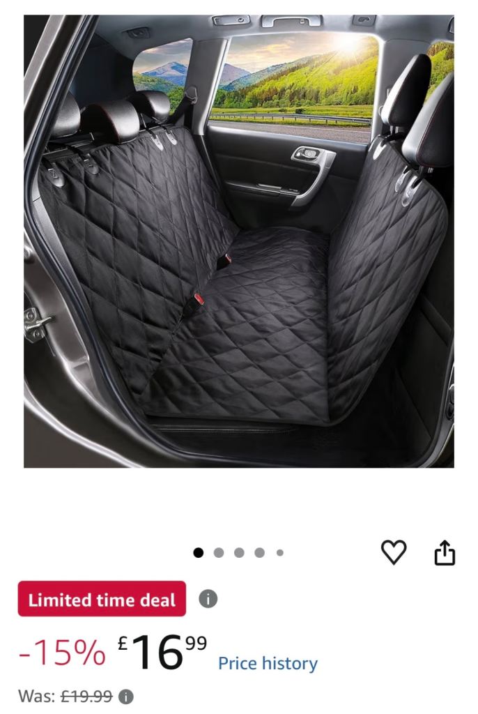Dog back seat dog cover new 