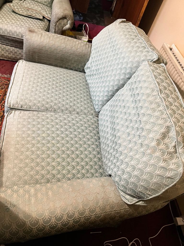2x2 seater + 2x 1 seater fabric sofa set 